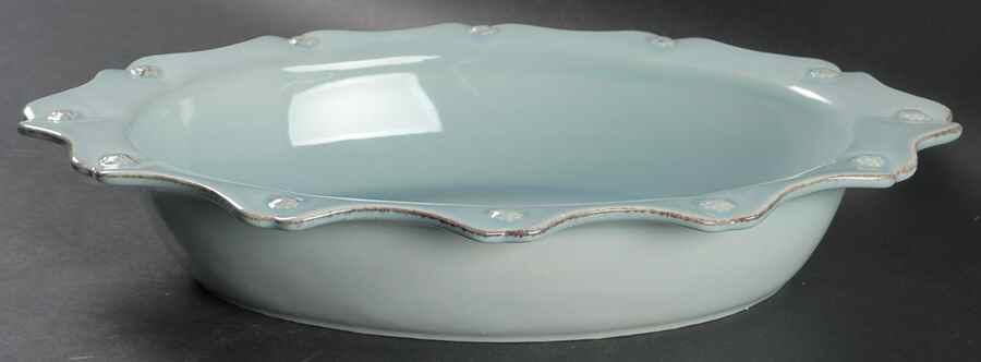 Berry and Thread Ice Blue 13" Oval Baker by Juliska Ceramics-1