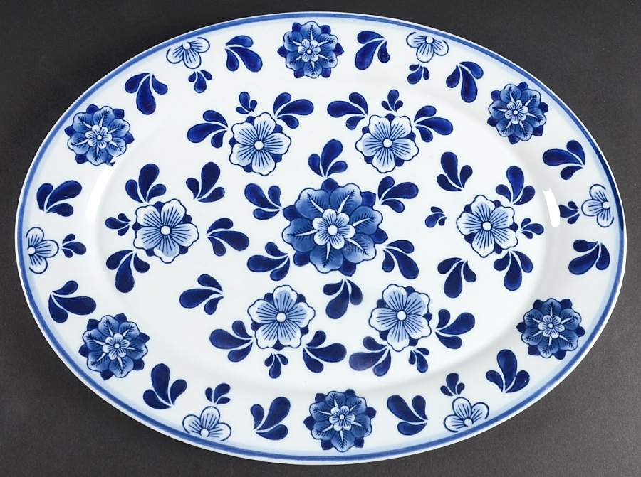 JCP18 15" Oval Serving Platter by JCPenney-1