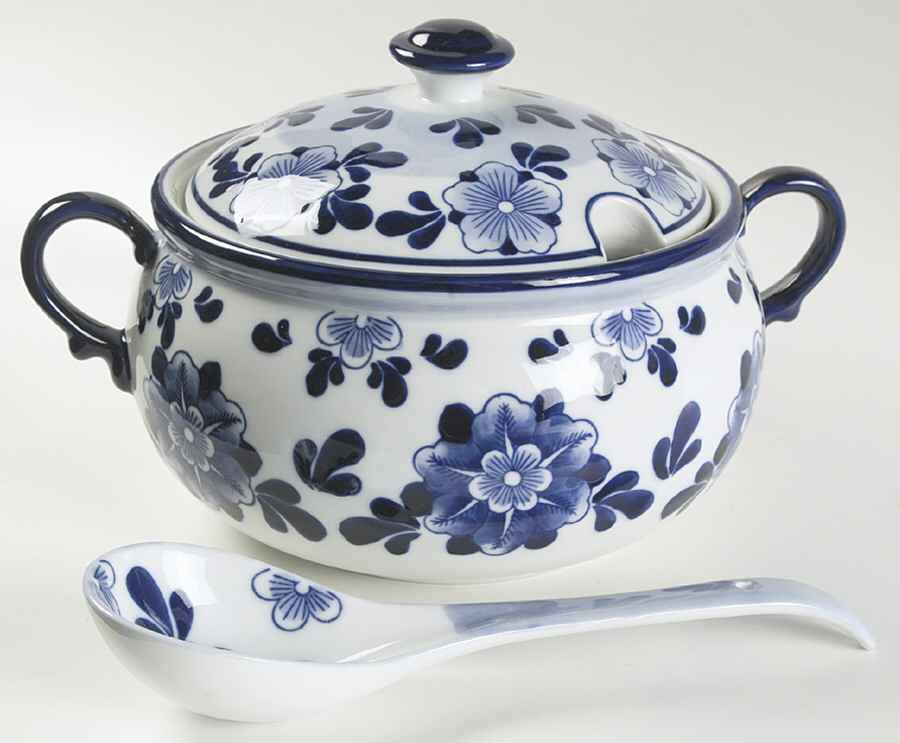 JCP18 Tureen & Lid w/Ladle by JCPenney-1