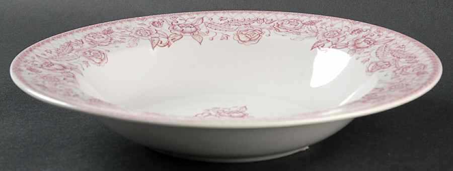 Petite Rose Red Large Rim Soup Bowl by JCPenney-1