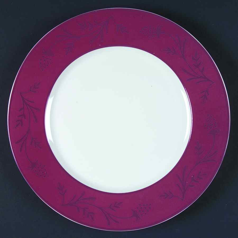 Sweetberry Lane Burgundy Dinner Plate by JCPenney-1