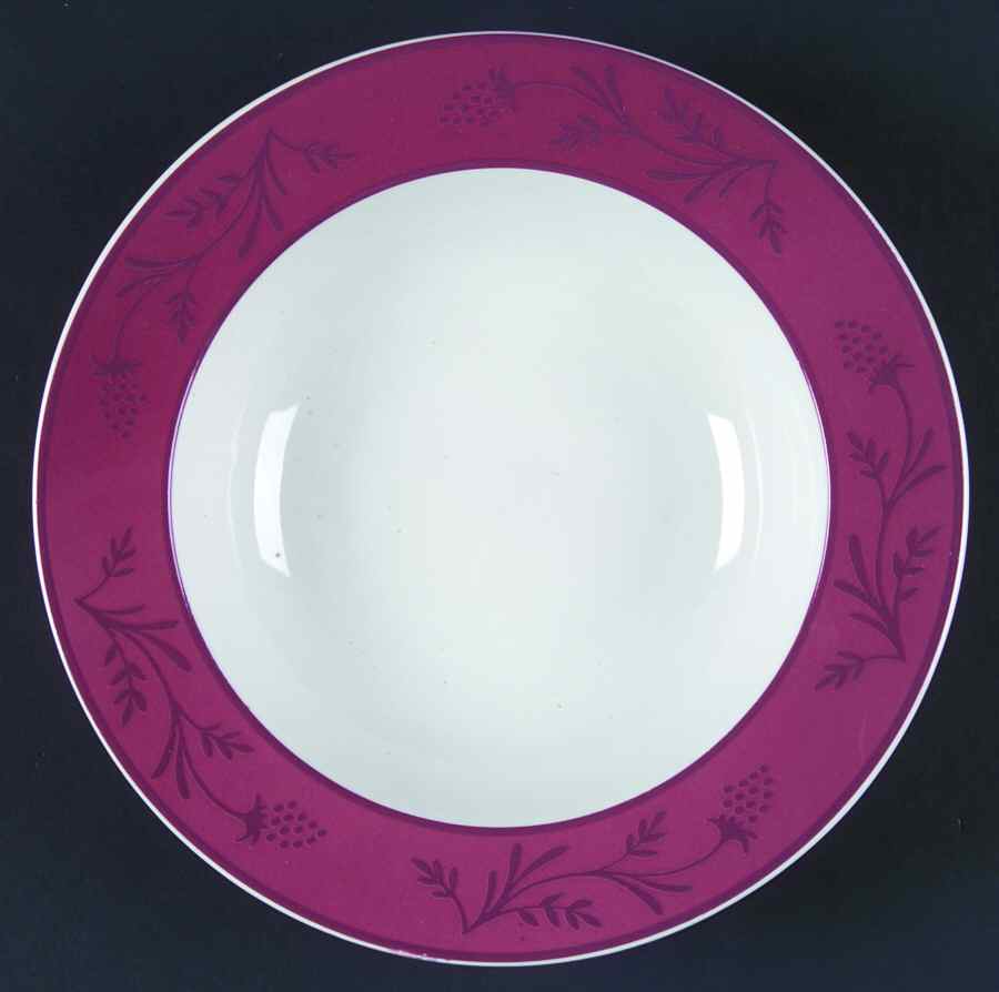 Sweetberry Lane Burgundy Soup/Cereal Bowl by JCPenney-1