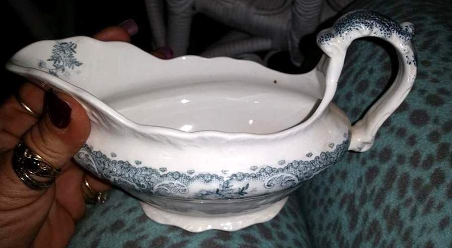 Savannah Blue Gray Gravy Boat by Johnson Brothers-1