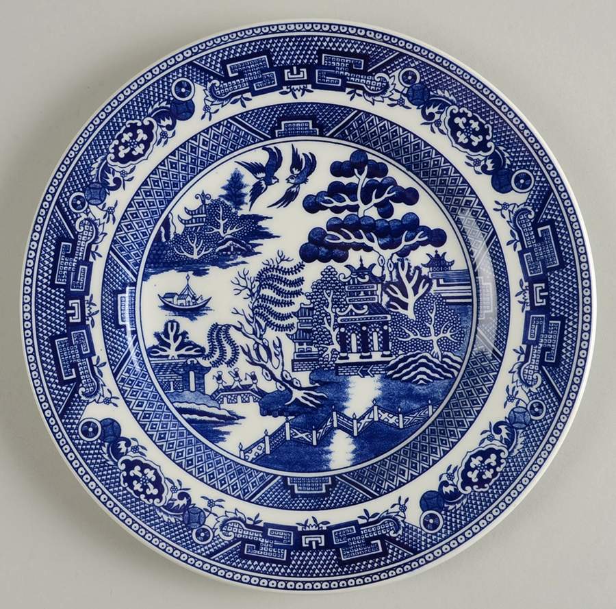 Blue Willow Salad Plate by John Tams-1