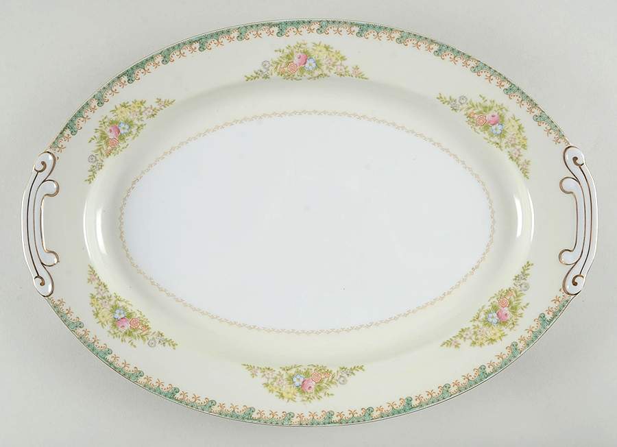 JAP597 16" Oval Serving Platter by Japan-1