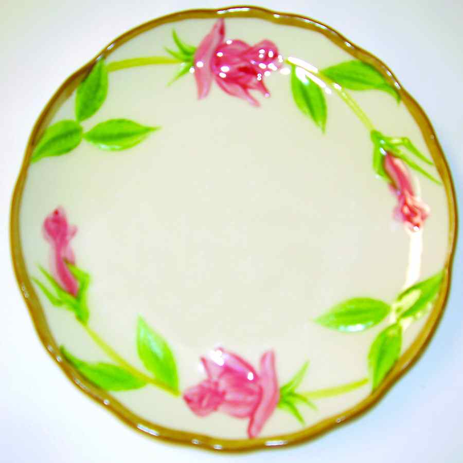 Rose Wood Salad Plate by Japan-1