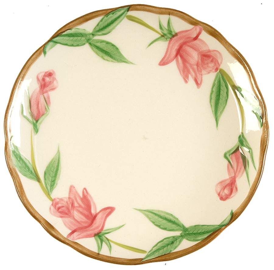 Rose Wood Bread & Butter Plate by Japan-1