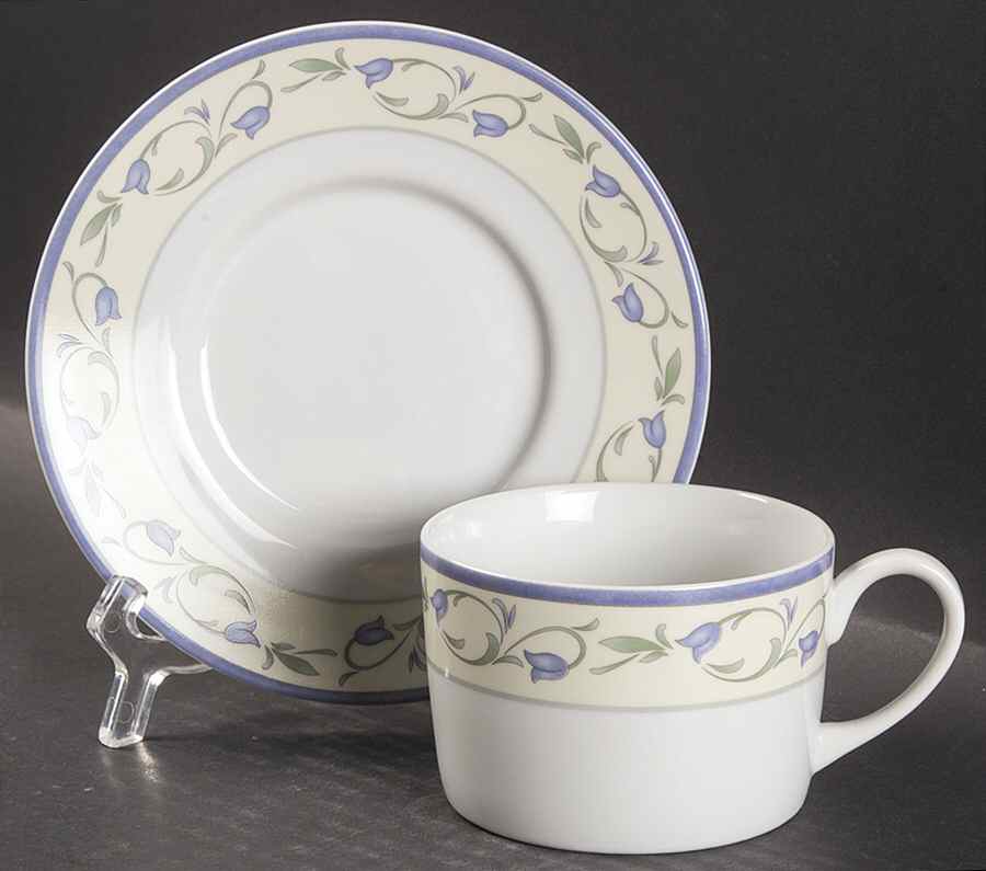 La Rochelle Flat Cup & Saucer Set by Johnson Brothers-1