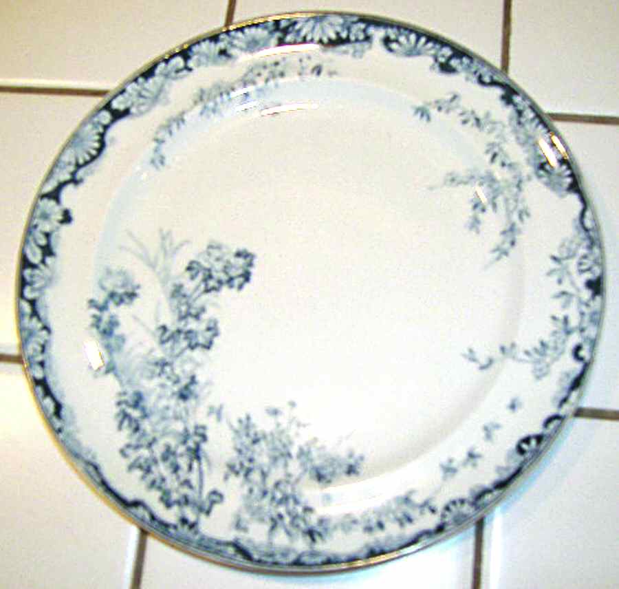 Chatsworth Blue (Gold Trim) Salad Plate by George Jones & Sons-1