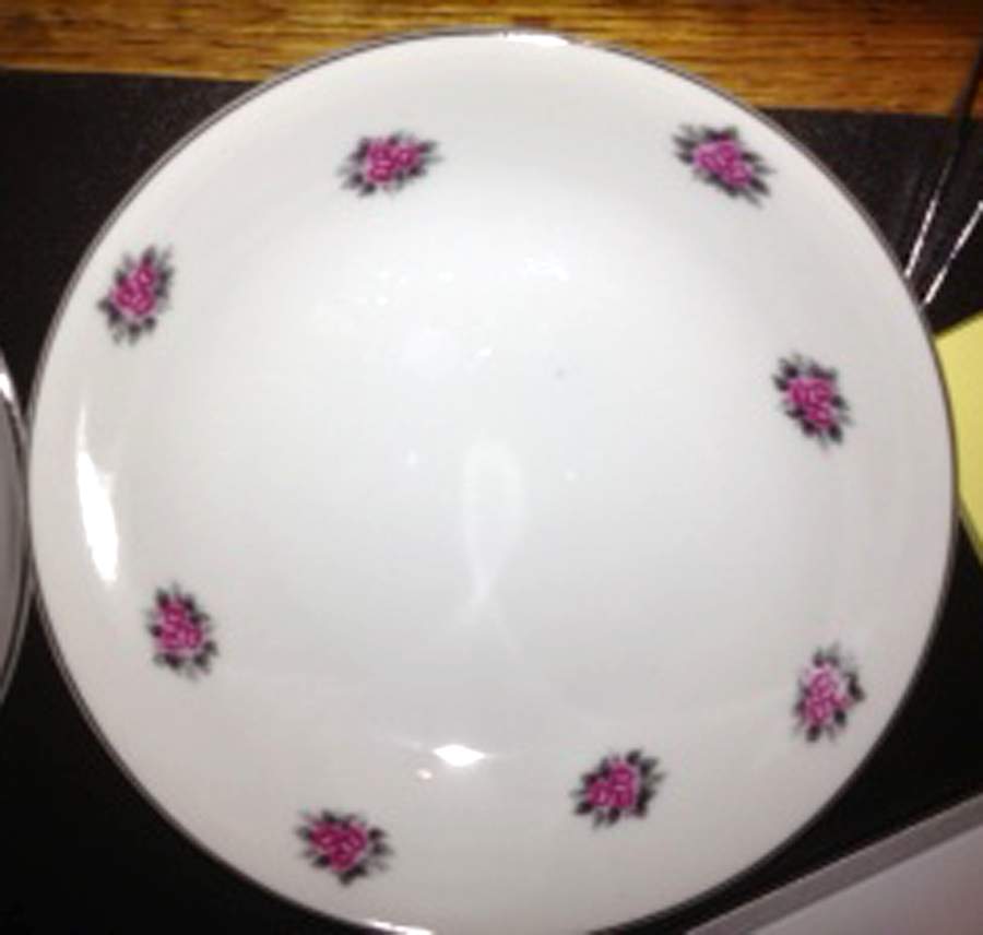 Chintz Coupe Soup Bowl by Japan-1