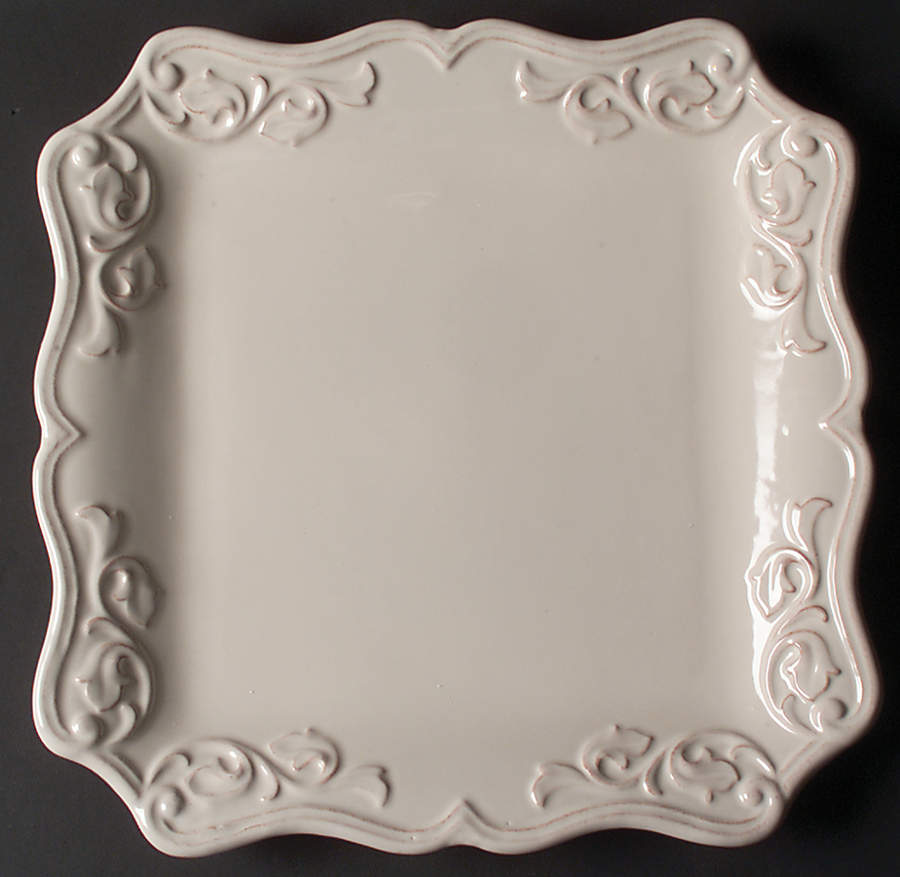 Felice Ivory 13" Square Serving Platter by JCPenney-1