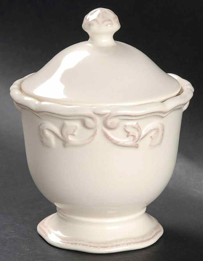 Felice Ivory Sugar Bowl & Lid by JCPenney-1