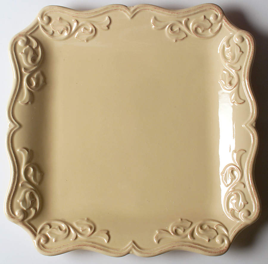 Felice Yellow 13" Square Serving Platter by JCPenney-1