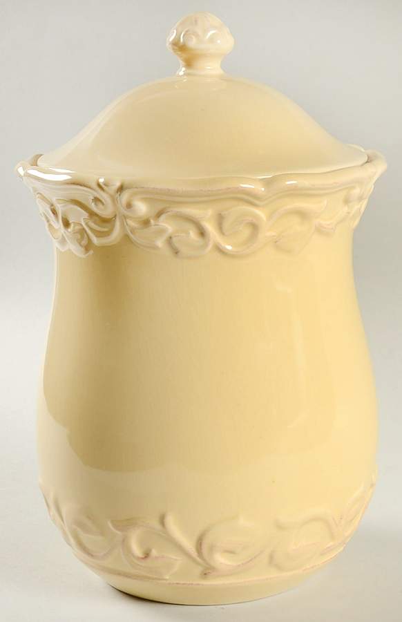 Felice Yellow Medium Canister & Lid by JCPenney-1