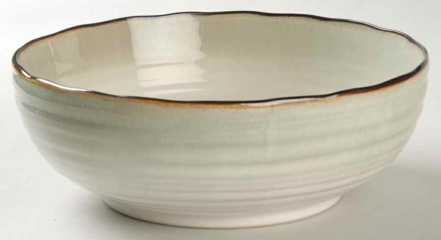 Chromatics Black 8" Round Vegetable Bowl by JCPenney-1