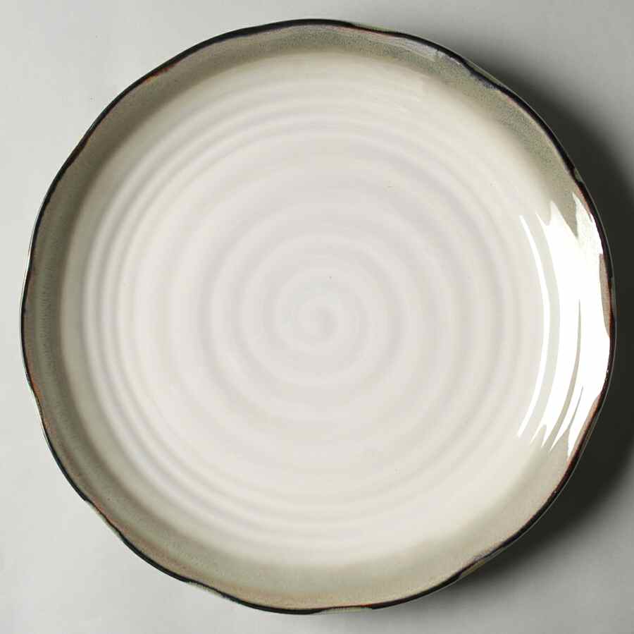Chromatics Black 12" Chop Plate (Round Platter) by JCPenney-1