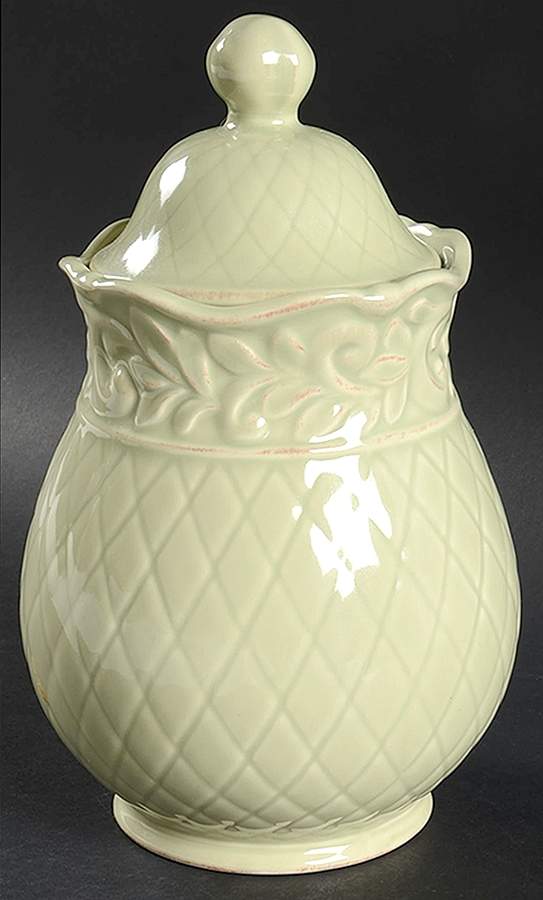 Isabella Sage Green Small Canister & Lid by JCPenney-1