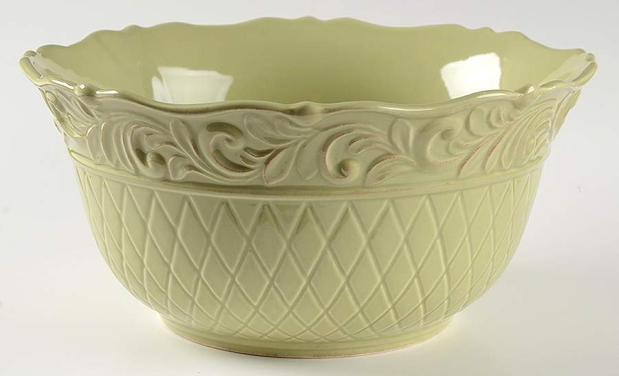 Isabella Sage Green 10" Large Salad Serving Bowl by JCPenney-1