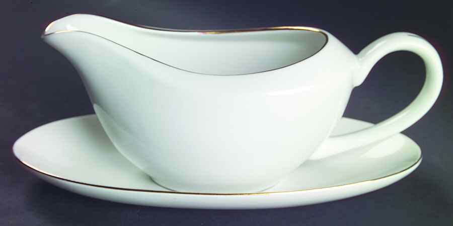 Elegance Gold Tone Gravy Boat & Underplate by JCPenney-1