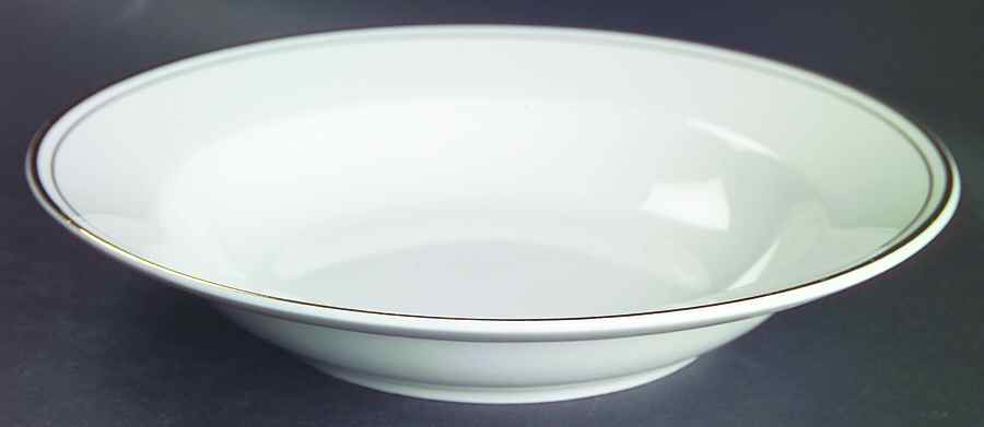 Elegance Gold Tone Rim Soup Bowl by JCPenney-1