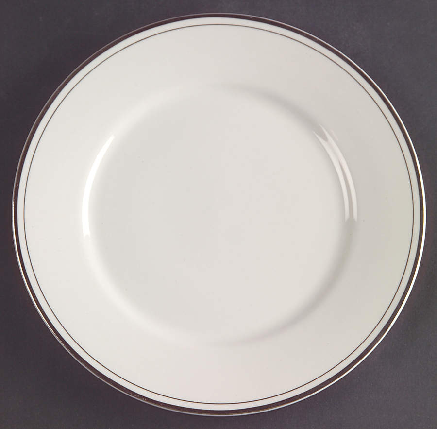 Elegance Platinum Tone Salad/Dessert Plate by JCPenney-1