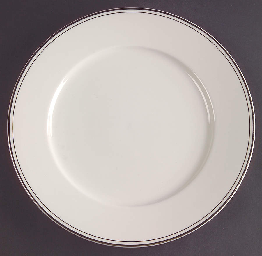Elegance Platinum Tone Dinner Plate by JCPenney-1