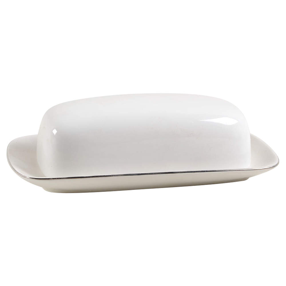 Elegance Platinum Tone 1/4 Lb Covered Butter by JCPenney-1