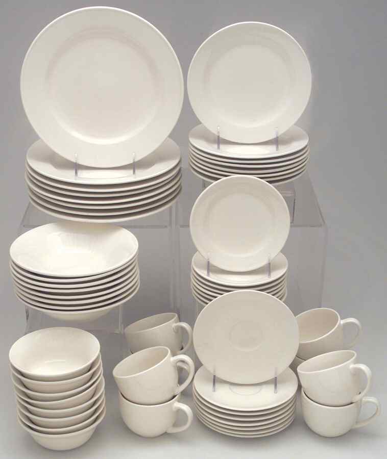 Chateau White 56 Piece Set by JCPenney-1