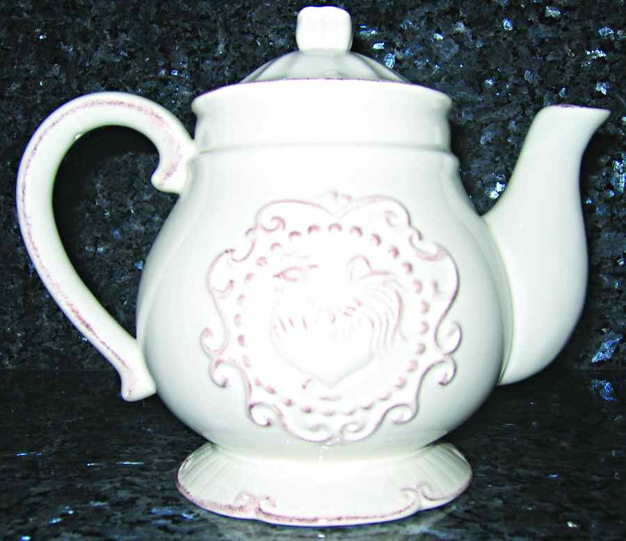 Antique Rooster Teapot & Lid by Jay Import-1