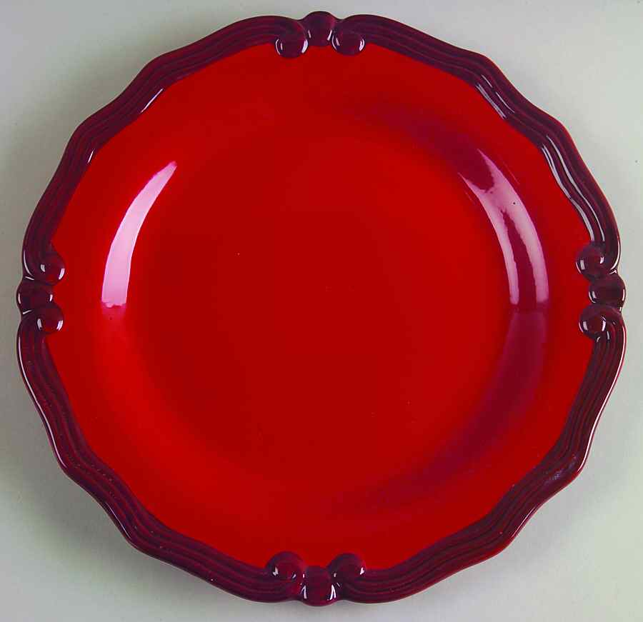 Ashland Red Dinner Plate by JCPenney-1