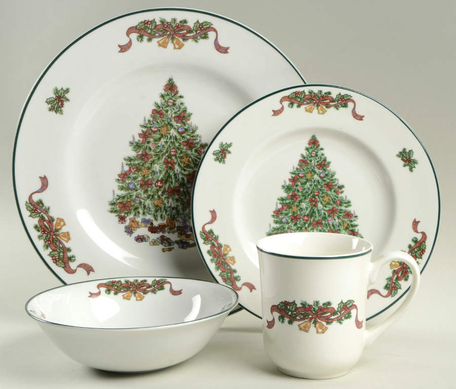 Victorian Christmas ("England 1883") 4 Piece Place Setting by Johnson Brothers-1
