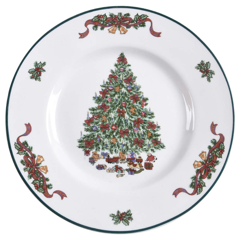 Victorian Christmas ("England 1883") Salad Plate by Johnson Brothers-1