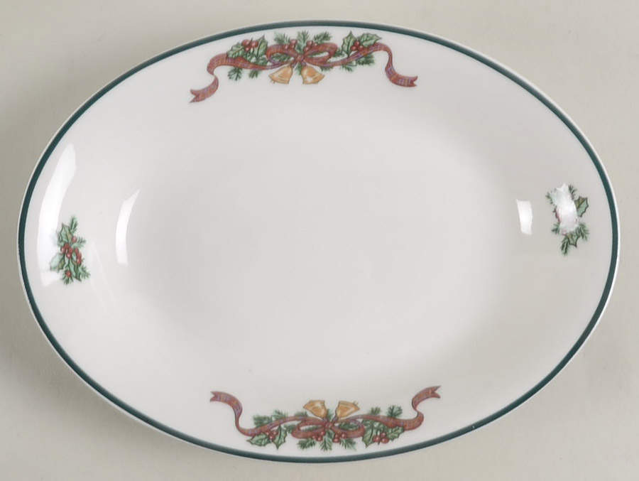 Victorian Christmas ("England 1883") Relish/Gravy Underplate by Johnson Brothers-1