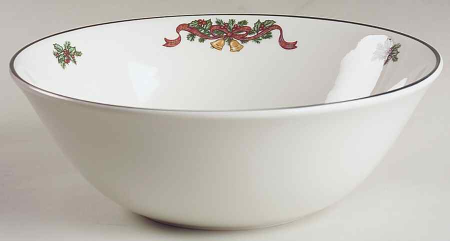 Victorian Christmas ("England 1883") 8" Round Vegetable Bowl by Johnson Brothers-1
