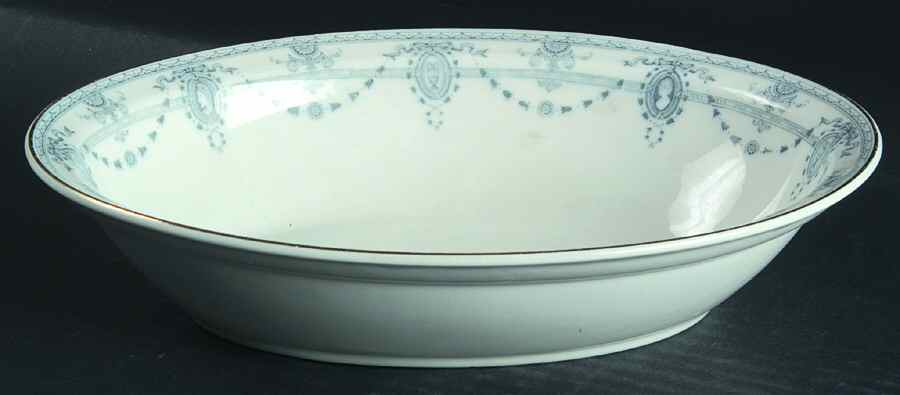 Davenport (Gold Trim) 9" Oval Vegetable Bowl by Johnson Brothers-1