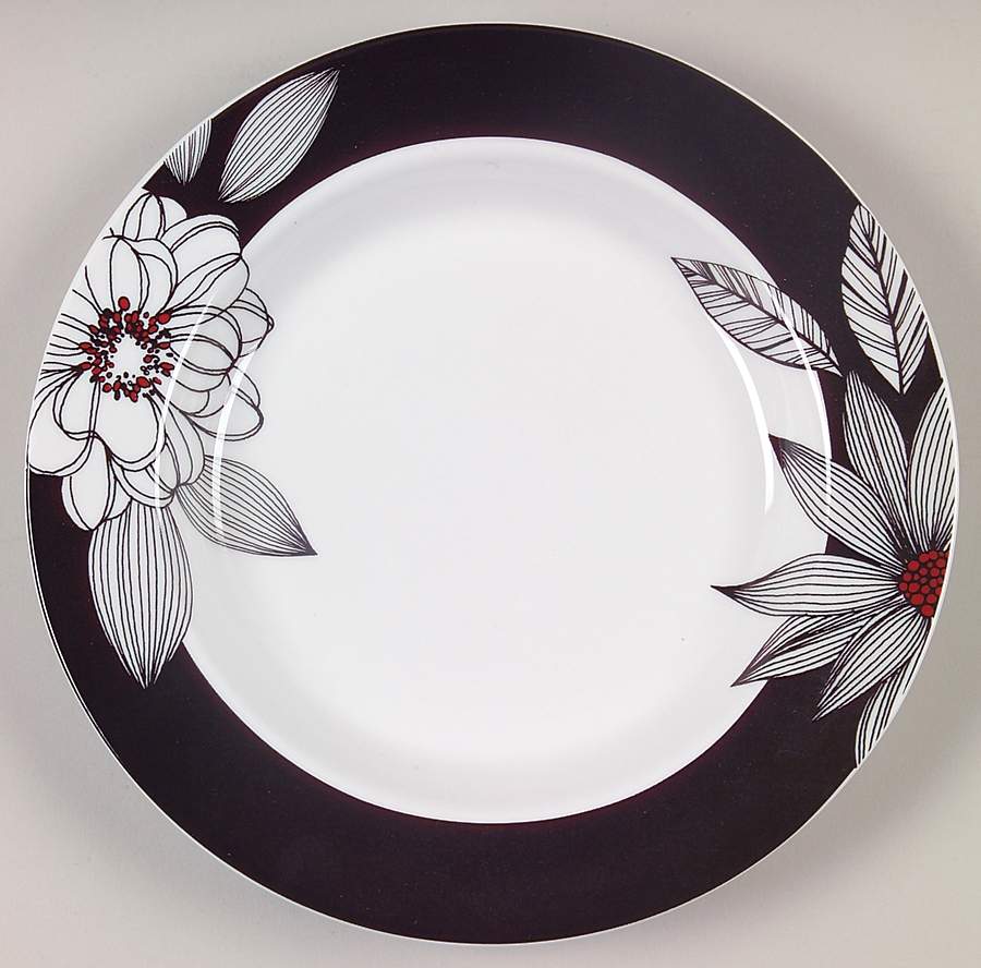 Claret Accent Salad Plate by Johnson Brothers-1