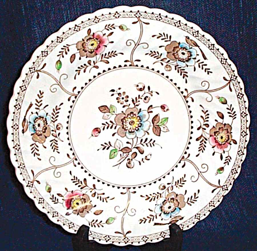 Indies Brown Multicolor Dinner Plate by Johnson Brothers-1
