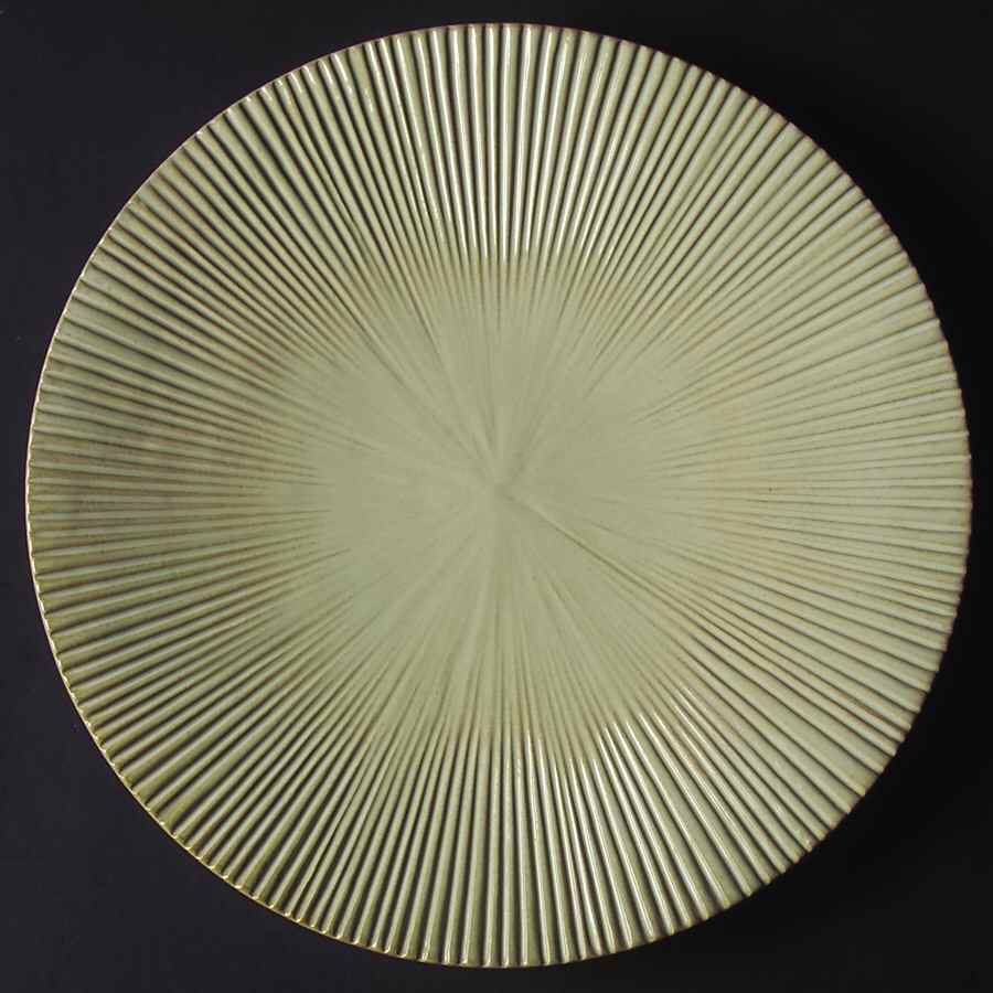 Lotus Leaf (Cream) Dinner Plate by JCPenney-1