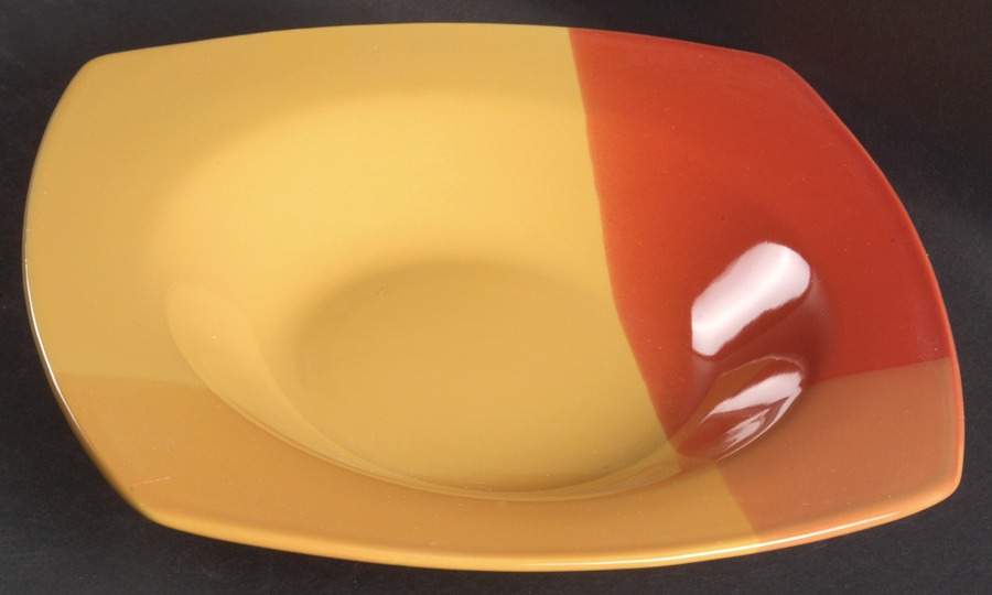 Studio Colortones Red Rim Soup Bowl by JCPenney-1