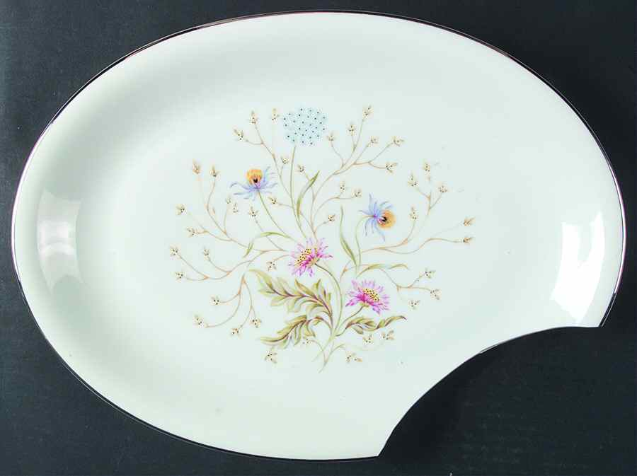 Garden Spray 16" Oval Serving Platter by Japan-1