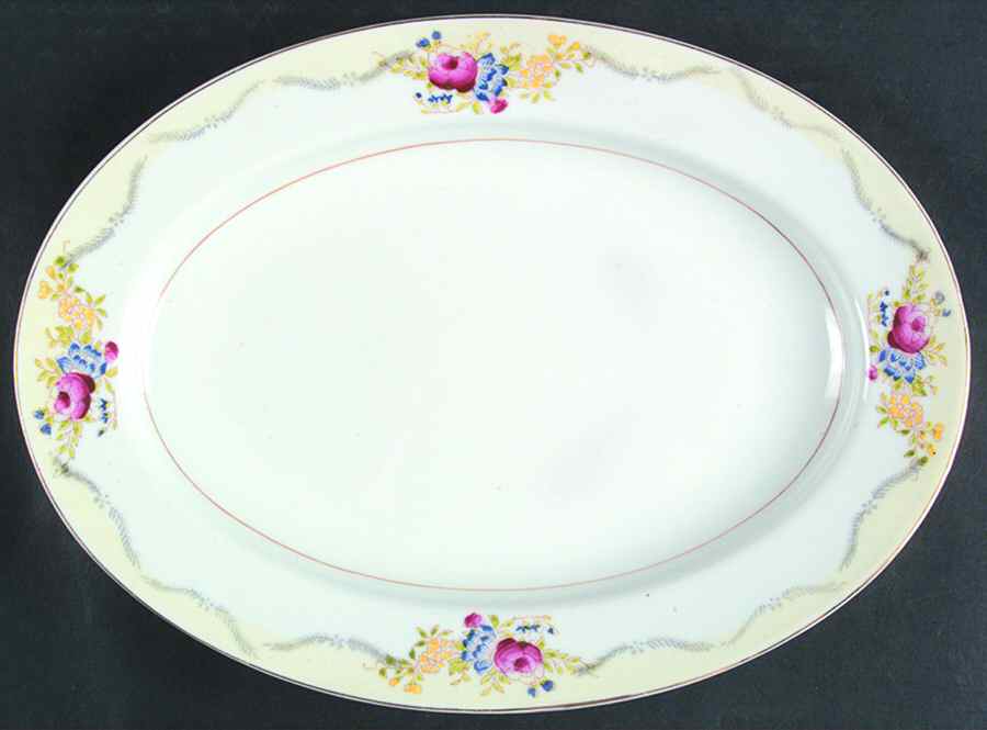 JAP643 12" Oval Serving Platter by Japan-1