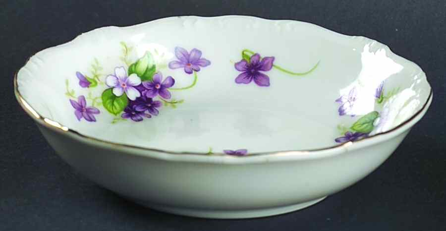 Violets Fruit/Dessert (Sauce) Bowl by Japan-1