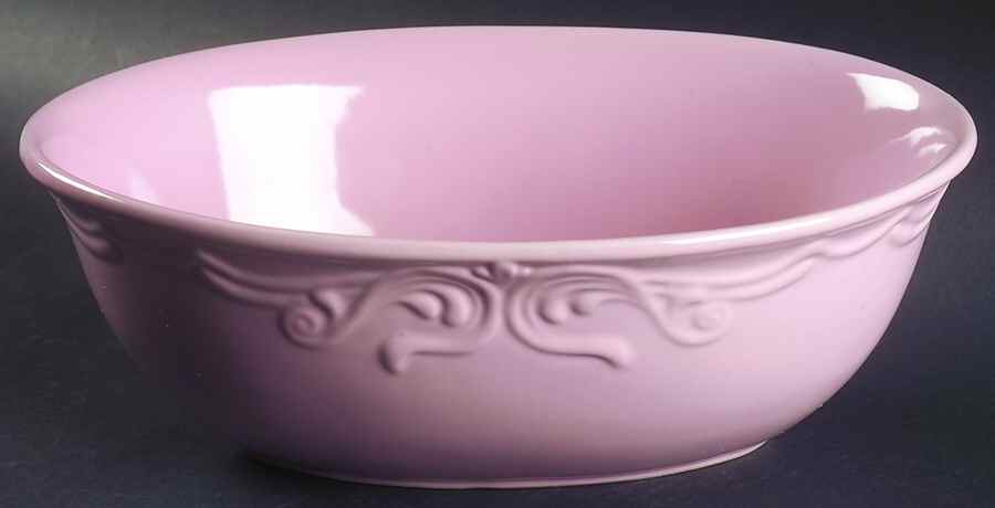 Vanessa Pink 11" Oval Vegetable Bowl by JCPenney-1