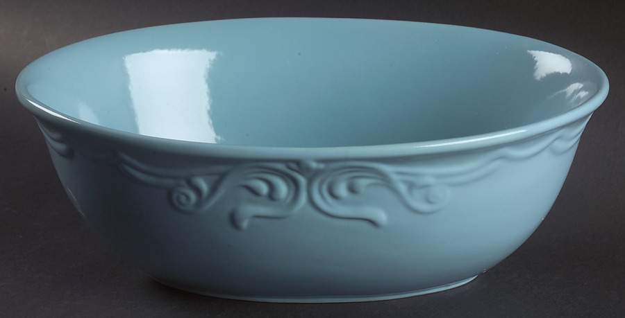 Vanessa Blue 11" Oval Vegetable Bowl by JCPenney-1