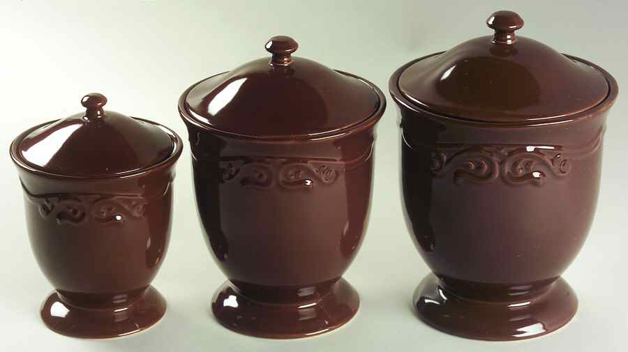 Vanessa Chocolate (3 Piece) Canister Set (Box Set) by JCPenney-1