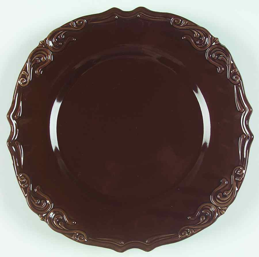 Vanessa Chocolate Dinner Plate by JCPenney-1