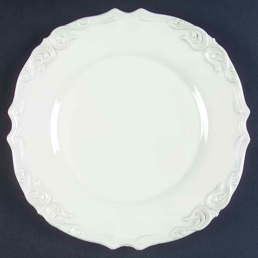 Vanessa White Dinner Plate by JCPenney-1
