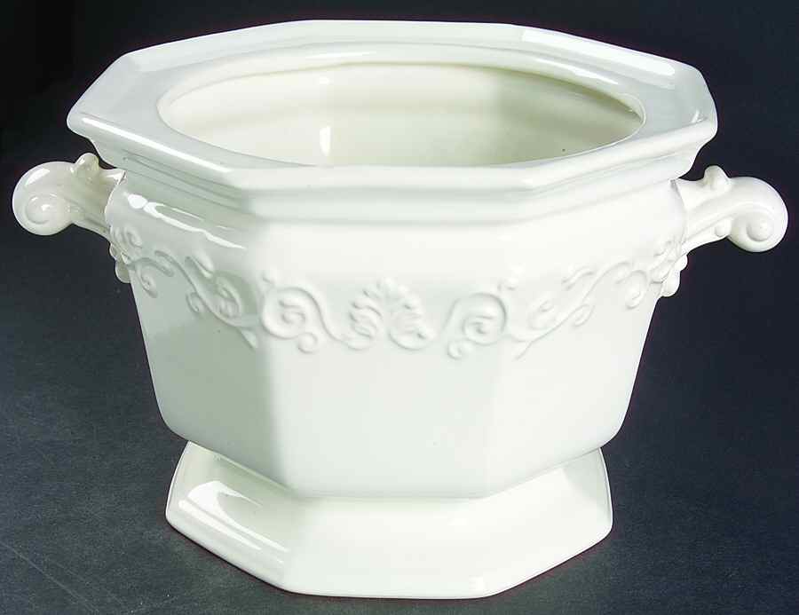 Vanessa White Tureen No Lid by JCPenney-1