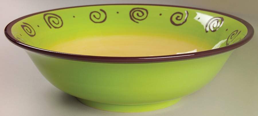 Carmen Green 11" Round Serving Bowl by JCPenney-1