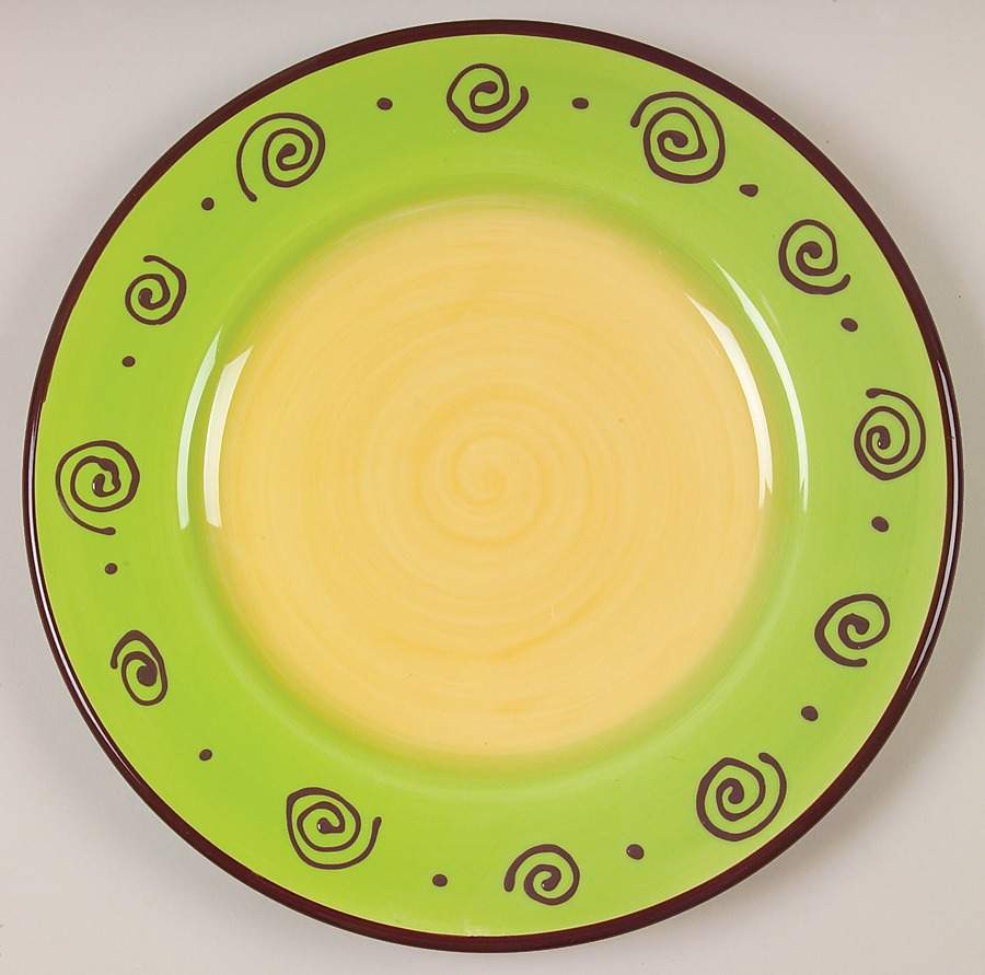 Carmen Green Dinner Plate by JCPenney-1